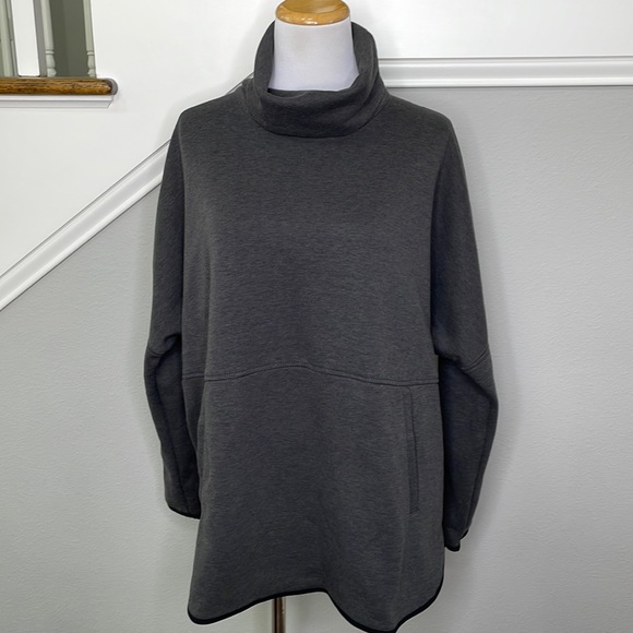 The North Face Charcoal Grey Unlined Slacker Poncho Pullover - Size S/M - Picture 3 of 10